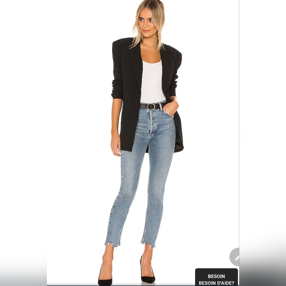 AGOLDE Nico High Rise Slim En Rooted